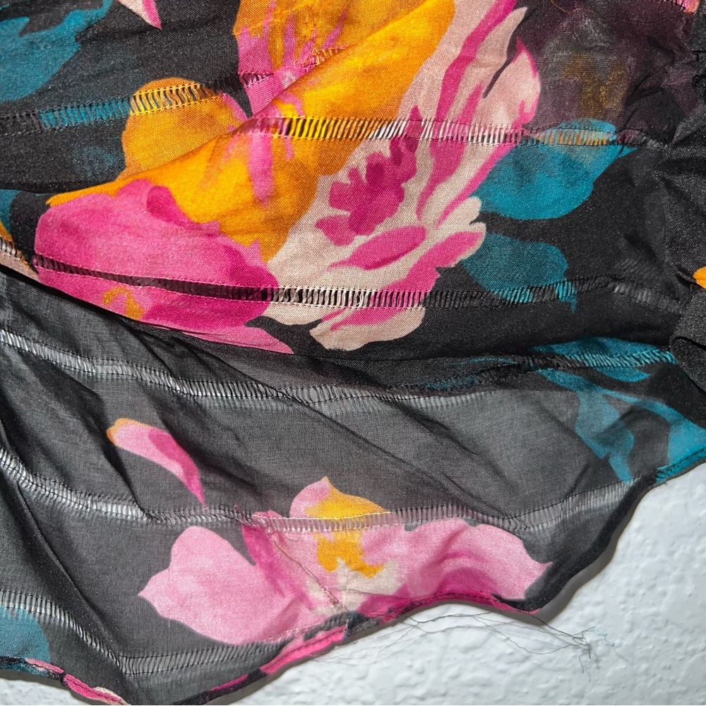 Joie Kriston Silk Floral Print Mini Dress Size Small - Picture 9 of 9
